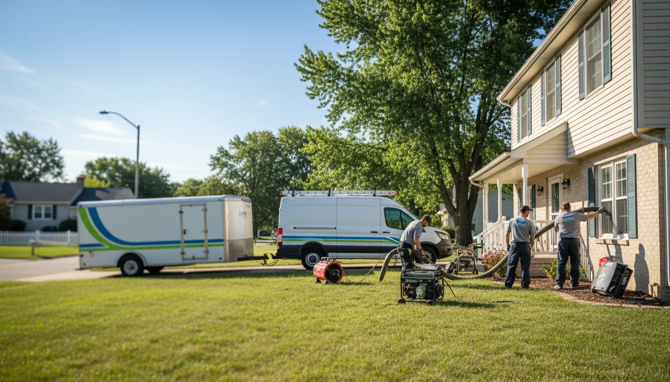 Flooded Basement Restoration And Cleanup With Repair in Farmington, MI near me
